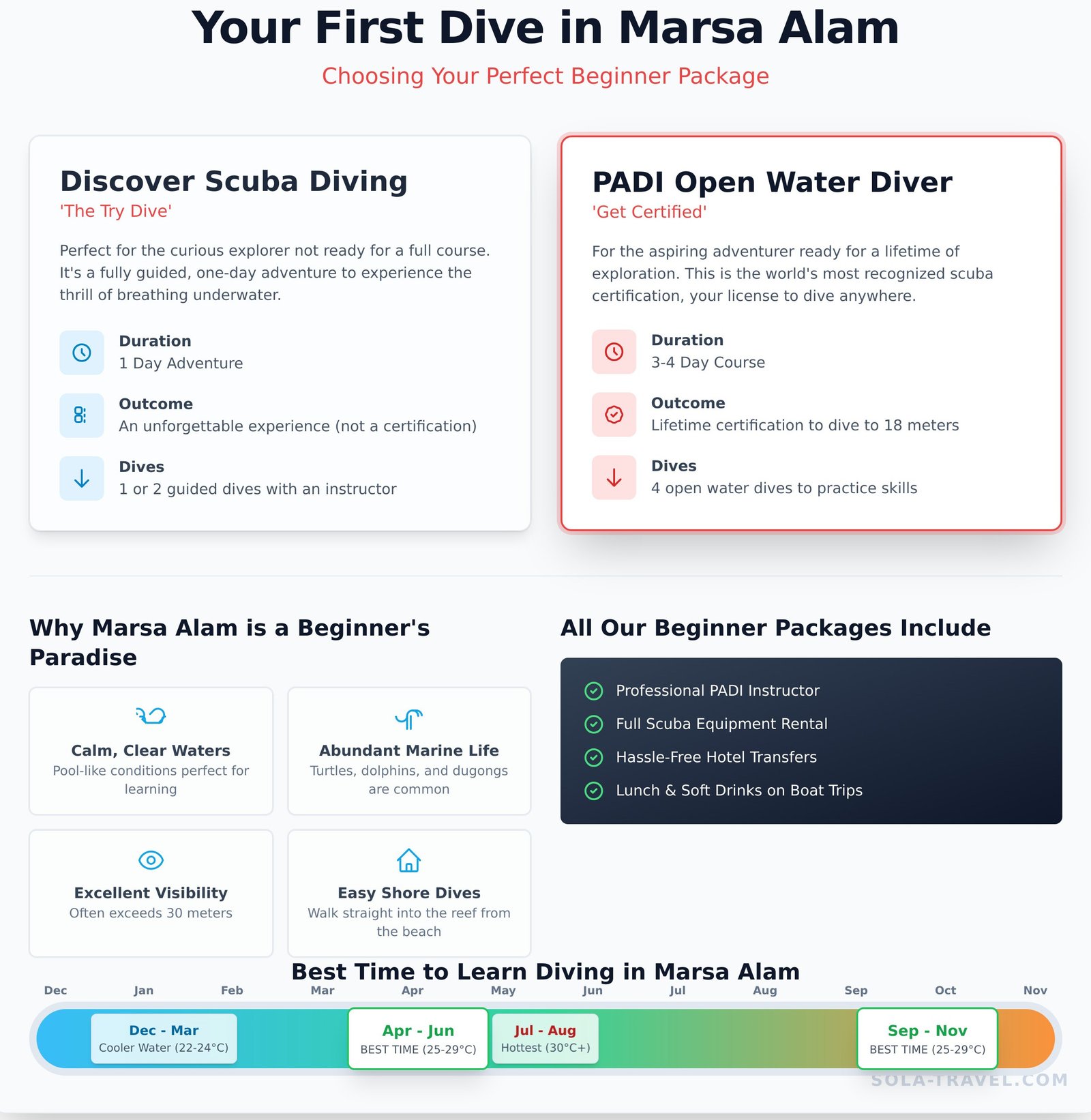 Marsa Alam Diving Packages for Beginners: Your First Underwater Adventure 1 Marsa Alam Diving Packages for Beginners: Your First Underwater Adventure - Infographic