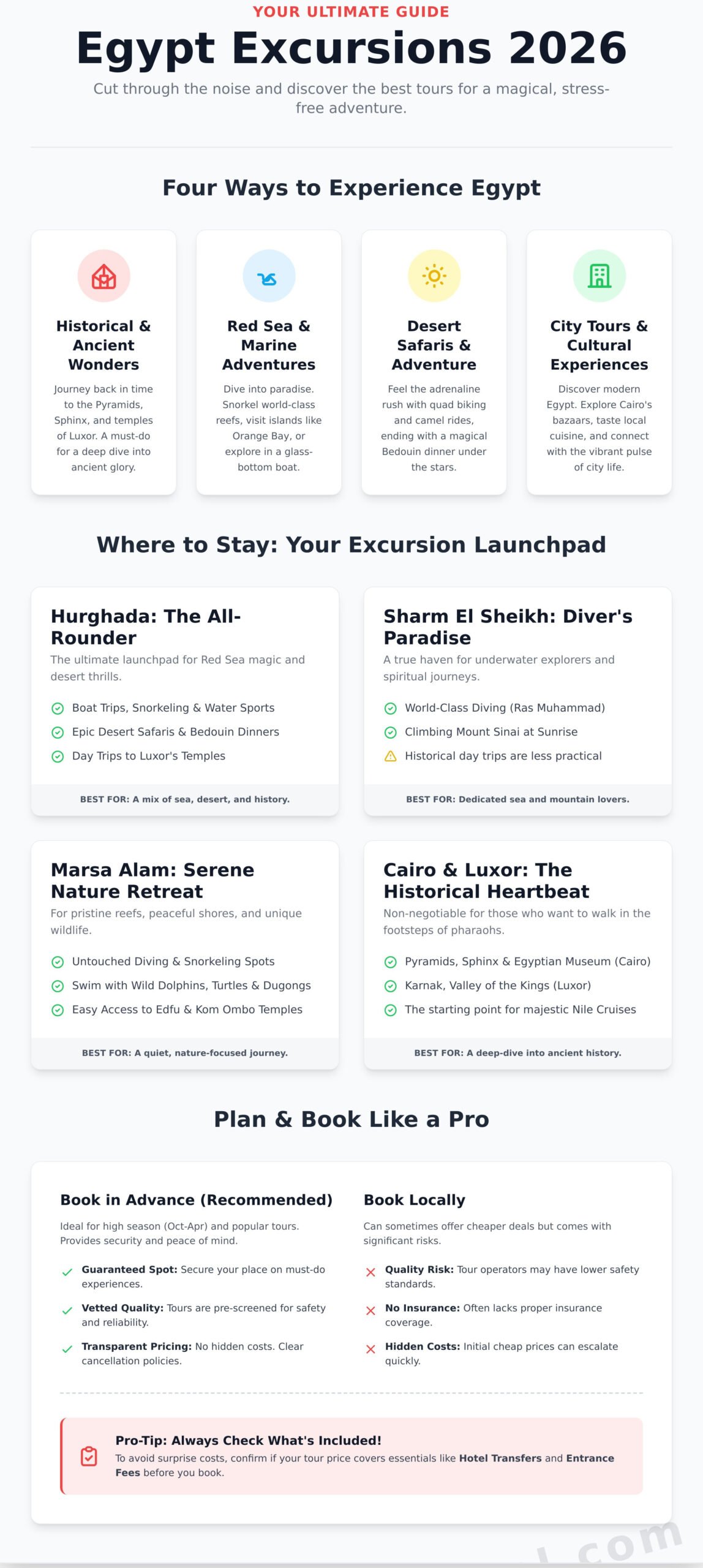 Excursions in Egypt: The Ultimate Guide to Tours & Trips (2026) 1 Excursions in Egypt: The Ultimate Guide to Tours & Trips (2026)